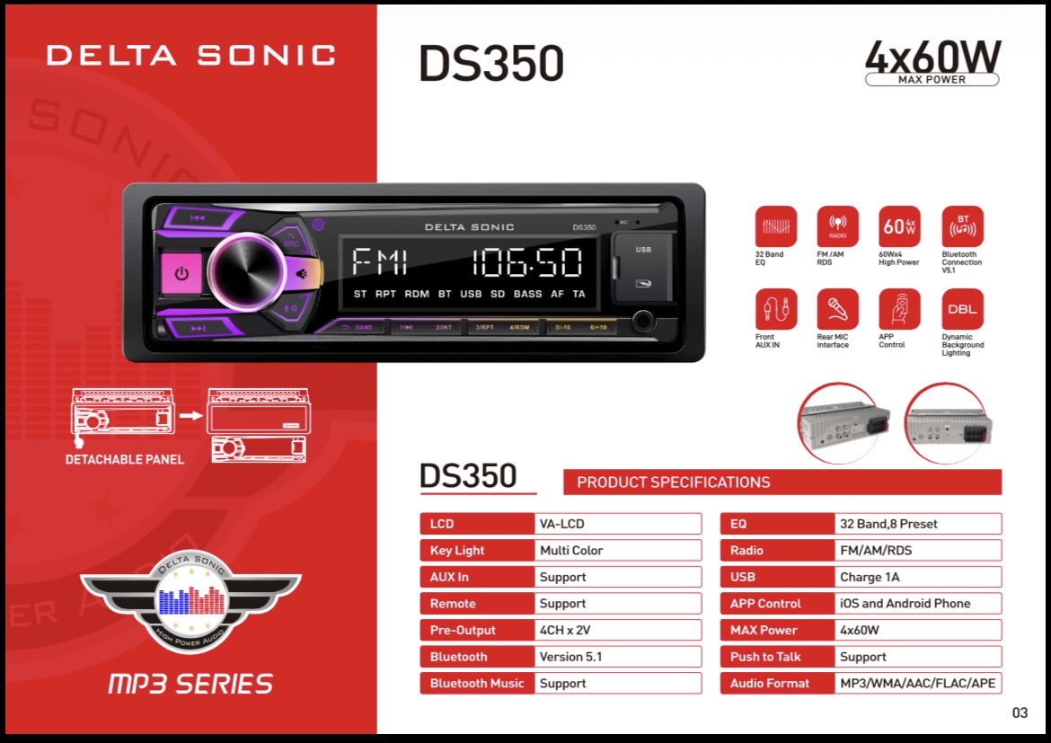 ضبط خودرو دلتا سونیک مدل DS.350