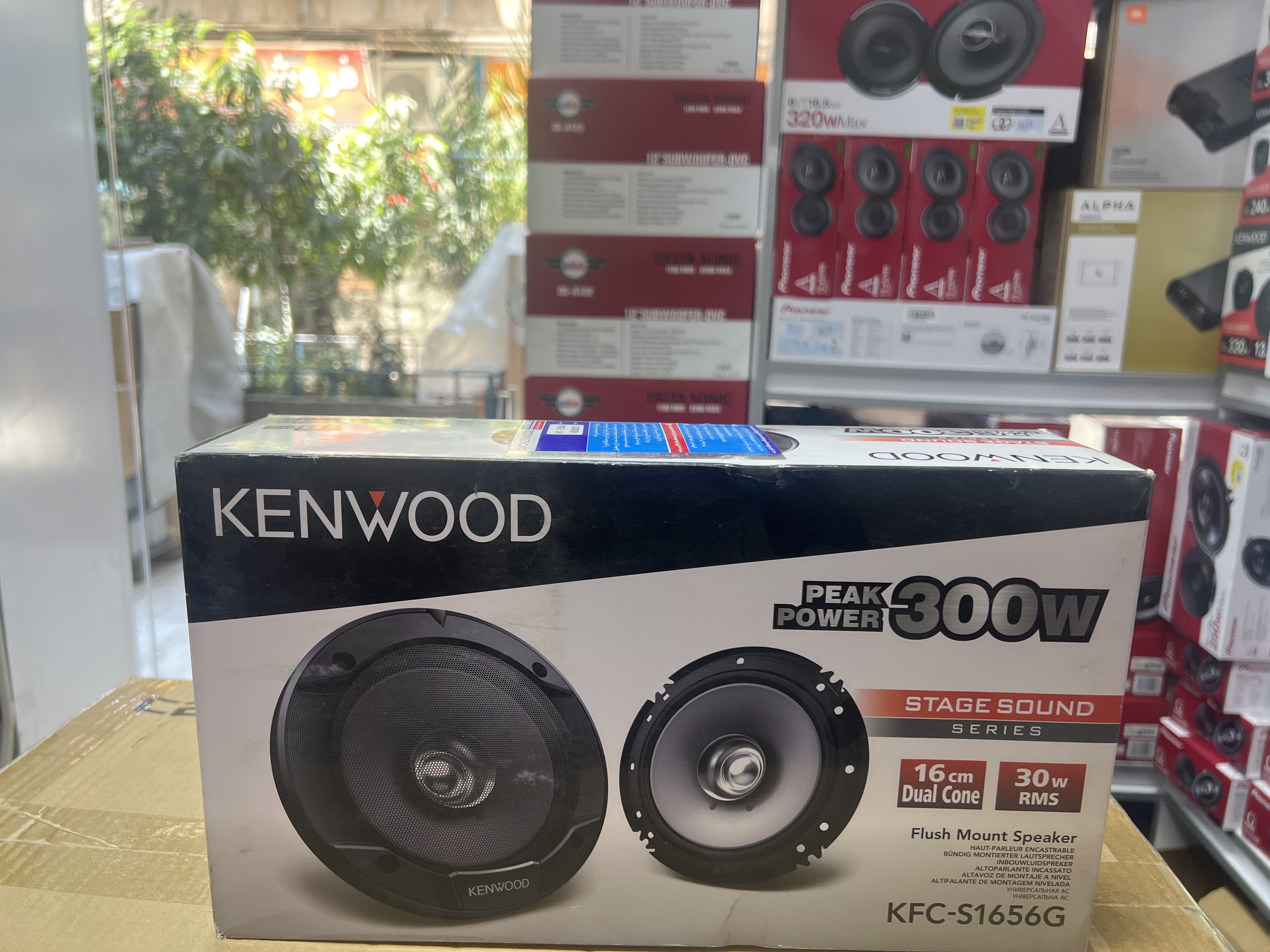 بلندگو گرد سایز ۶ خودرو کنوود مدل KFC-S1676EX