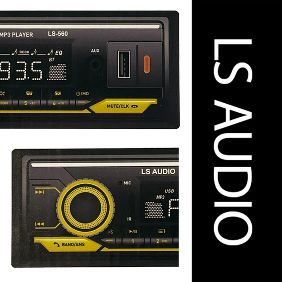 دکلس ۴ خروجی پنل ثابت خودرو ال اس آدیو مدل LS-560