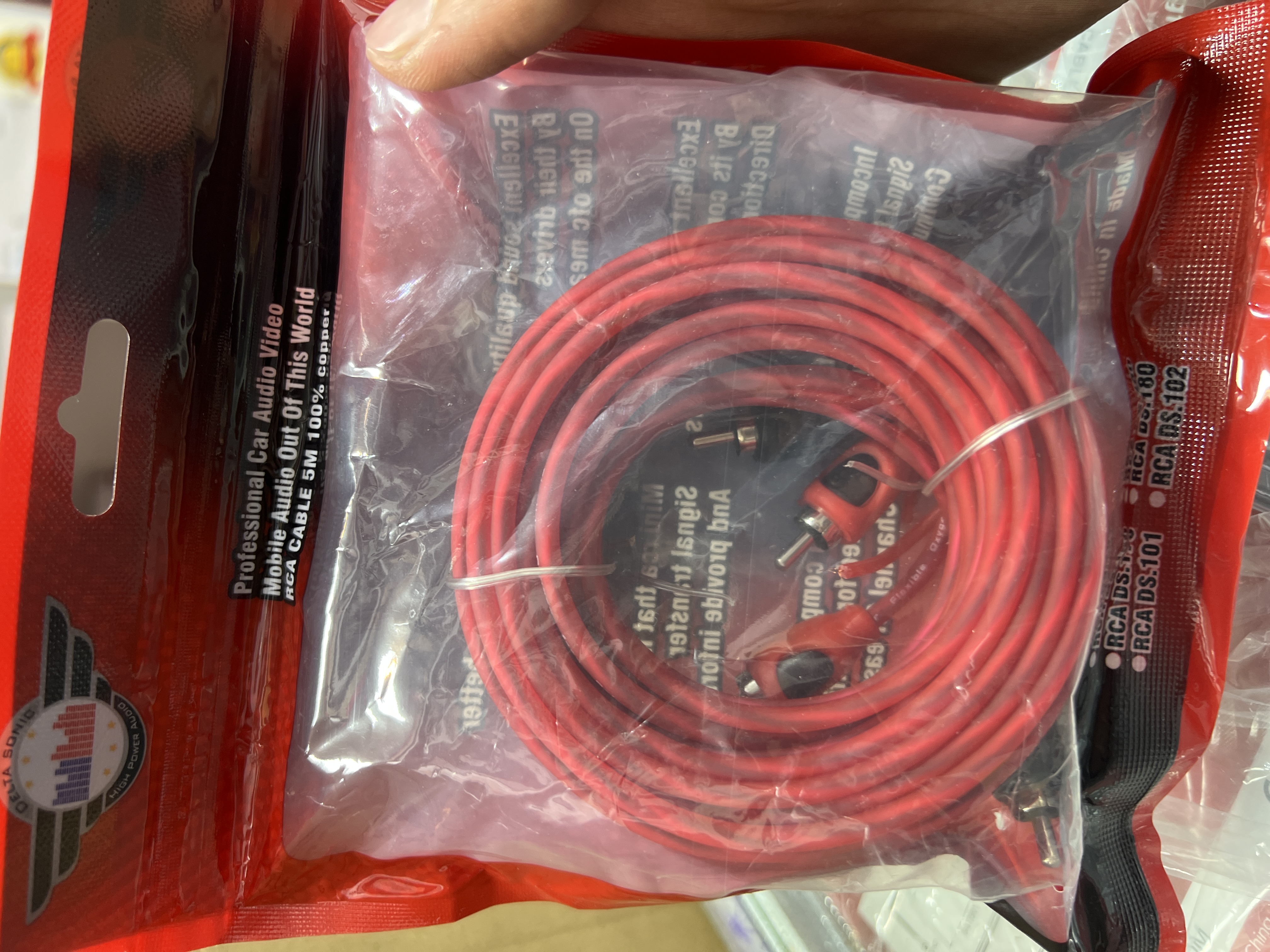سیم آرسی 100% مس ریموت دار 5 متر مدل RCA.DS.150