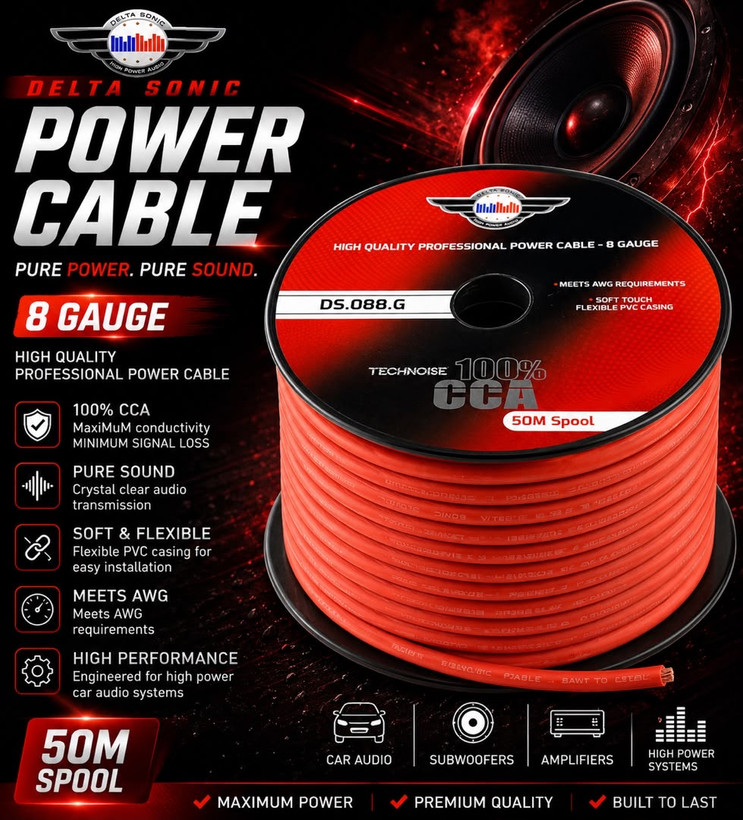 رول برق 8 گیج 50 متری مدل DS.088.G